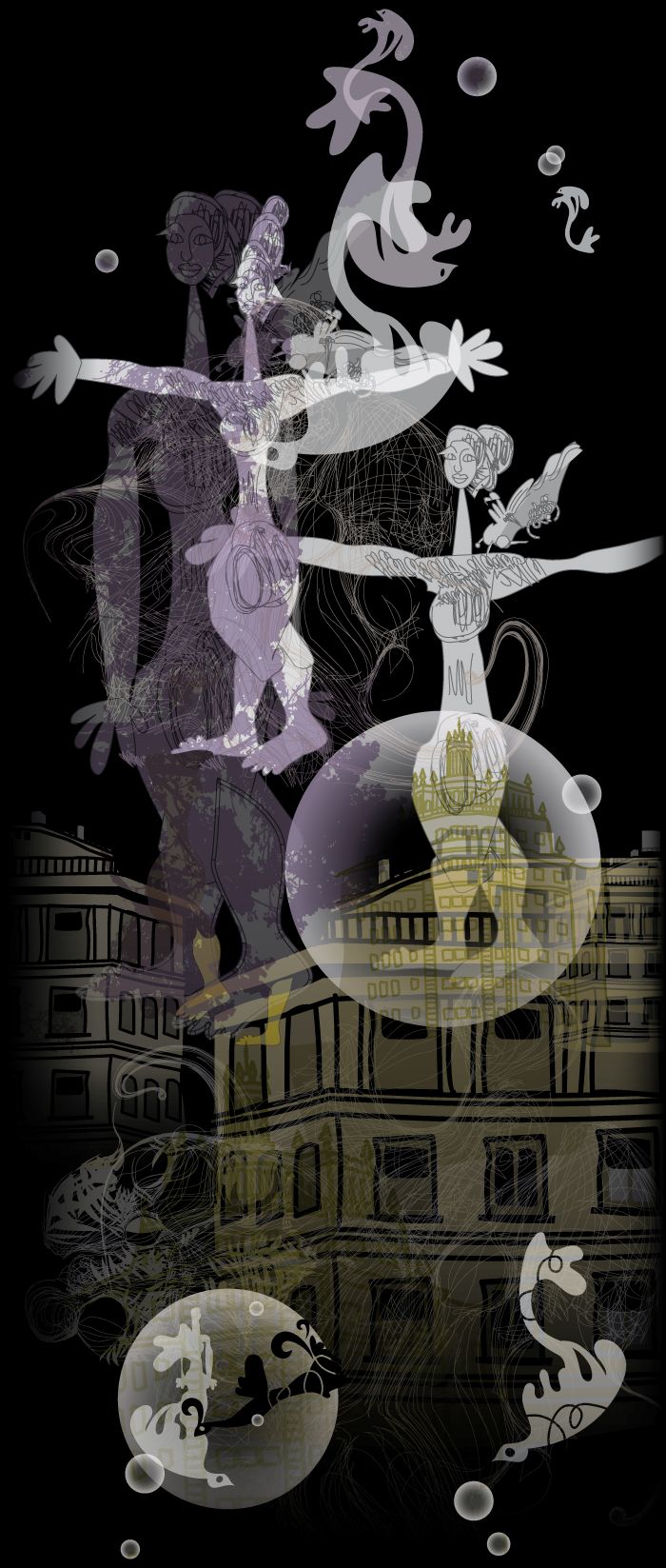 Women in the city, illustrated by Montse Noguera